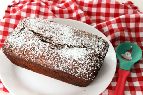 Loaf of gingerbread before slicing