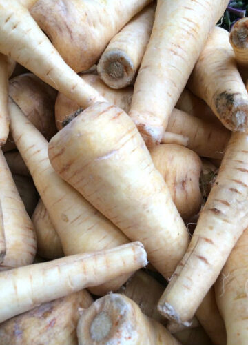 pile of parsnips