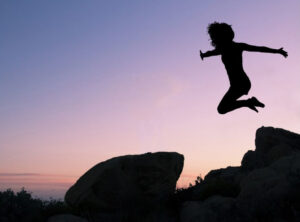 Woman jumping