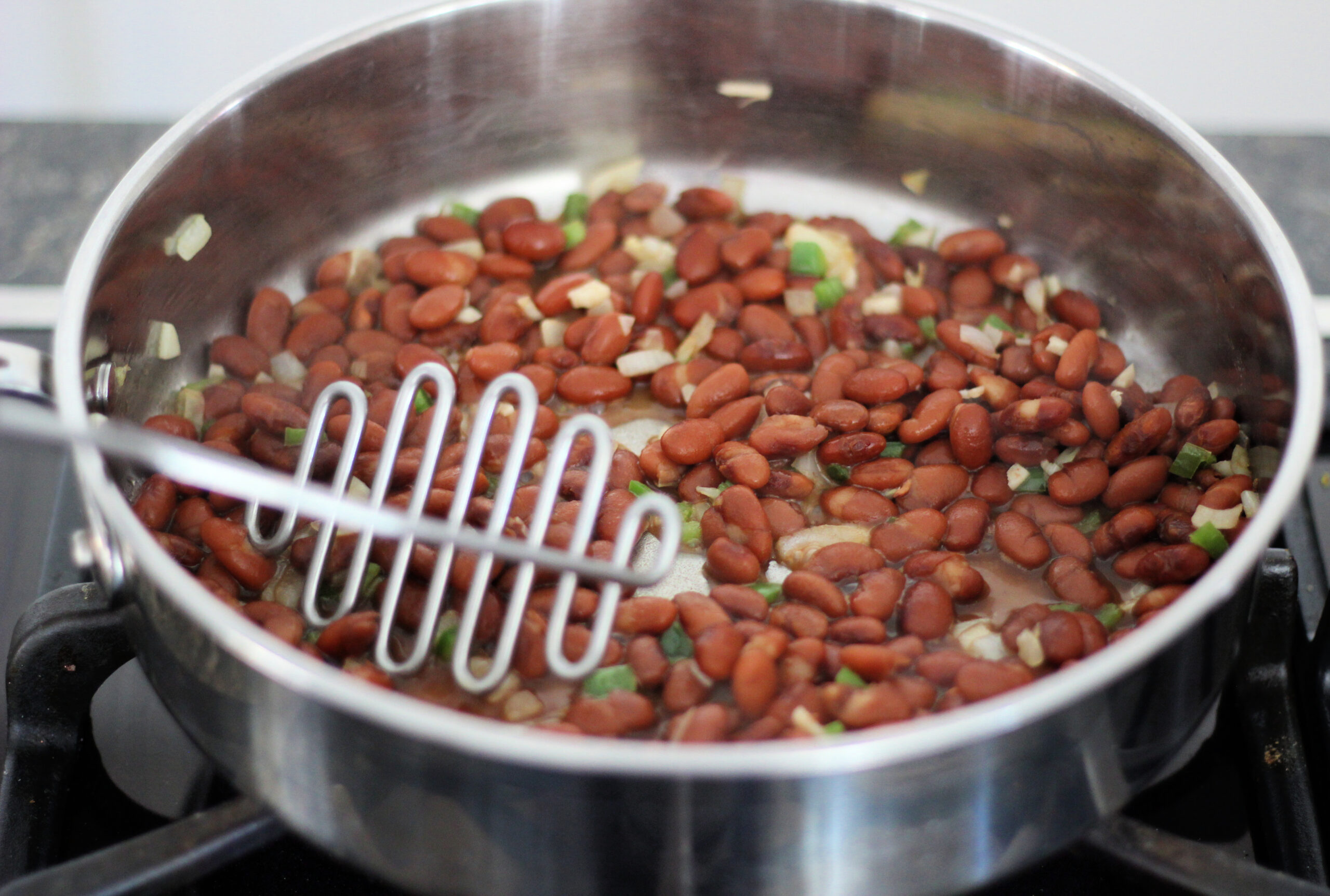 Beans in skillet
