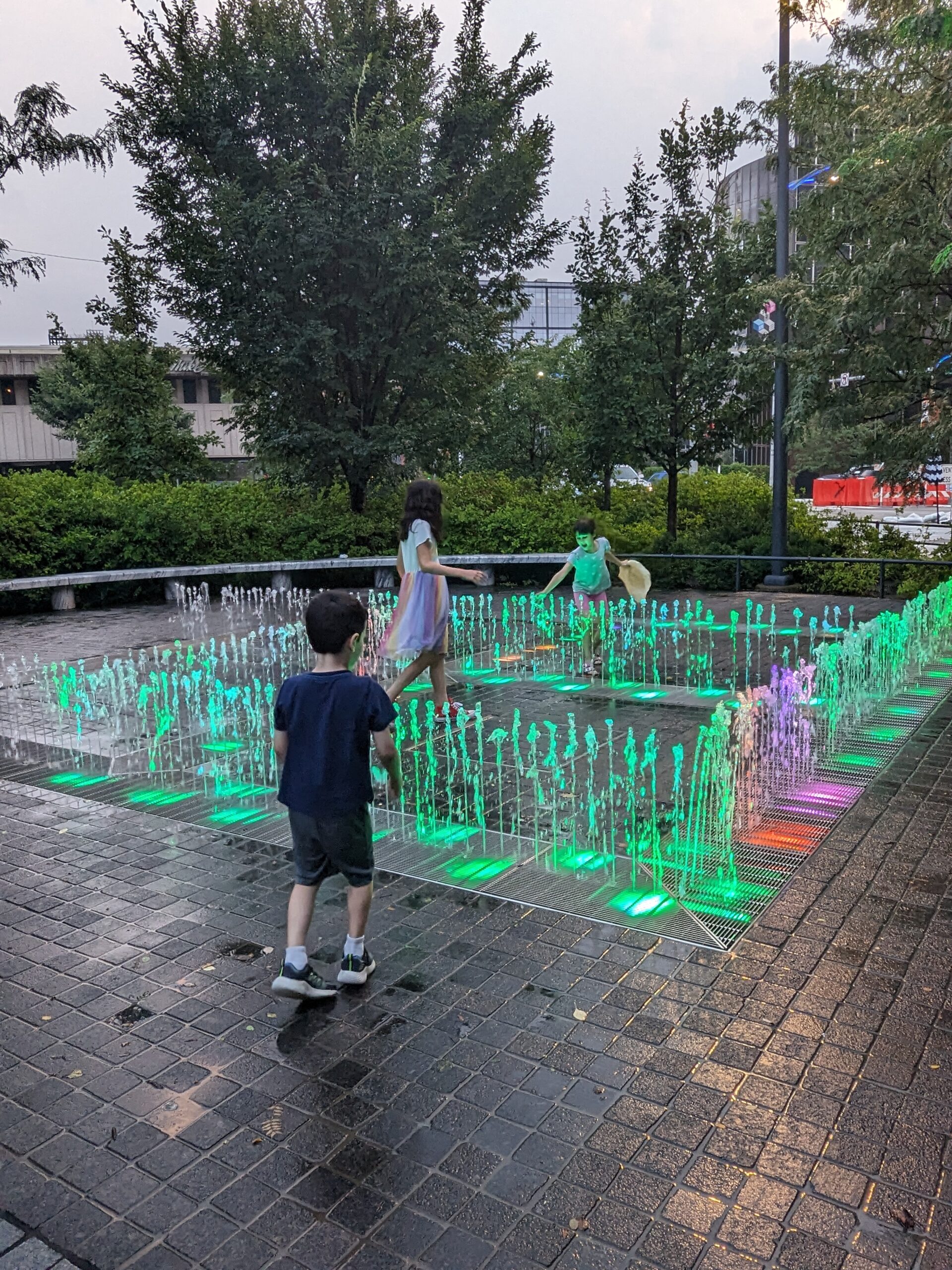 City garden fountains