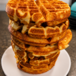 Stack of Belgian style waffles